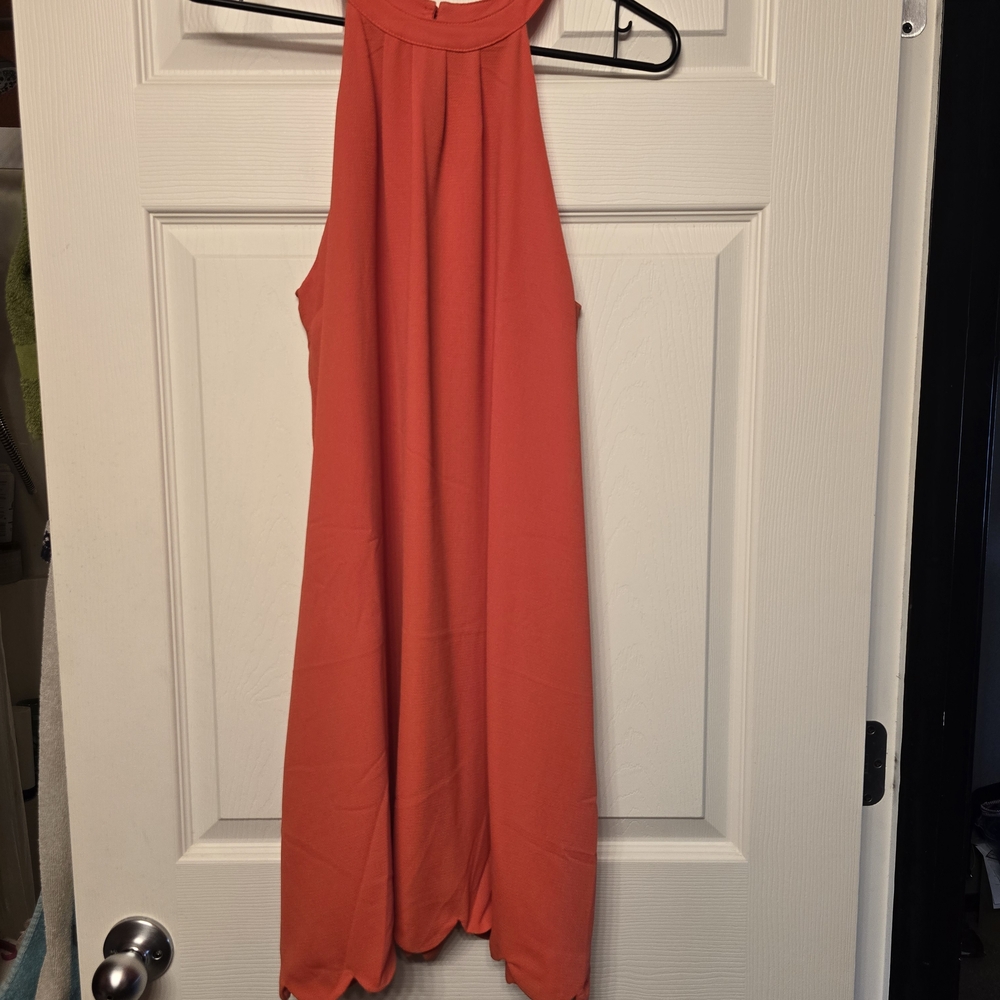 Papermoon Vibrant Orange Backless Dress
